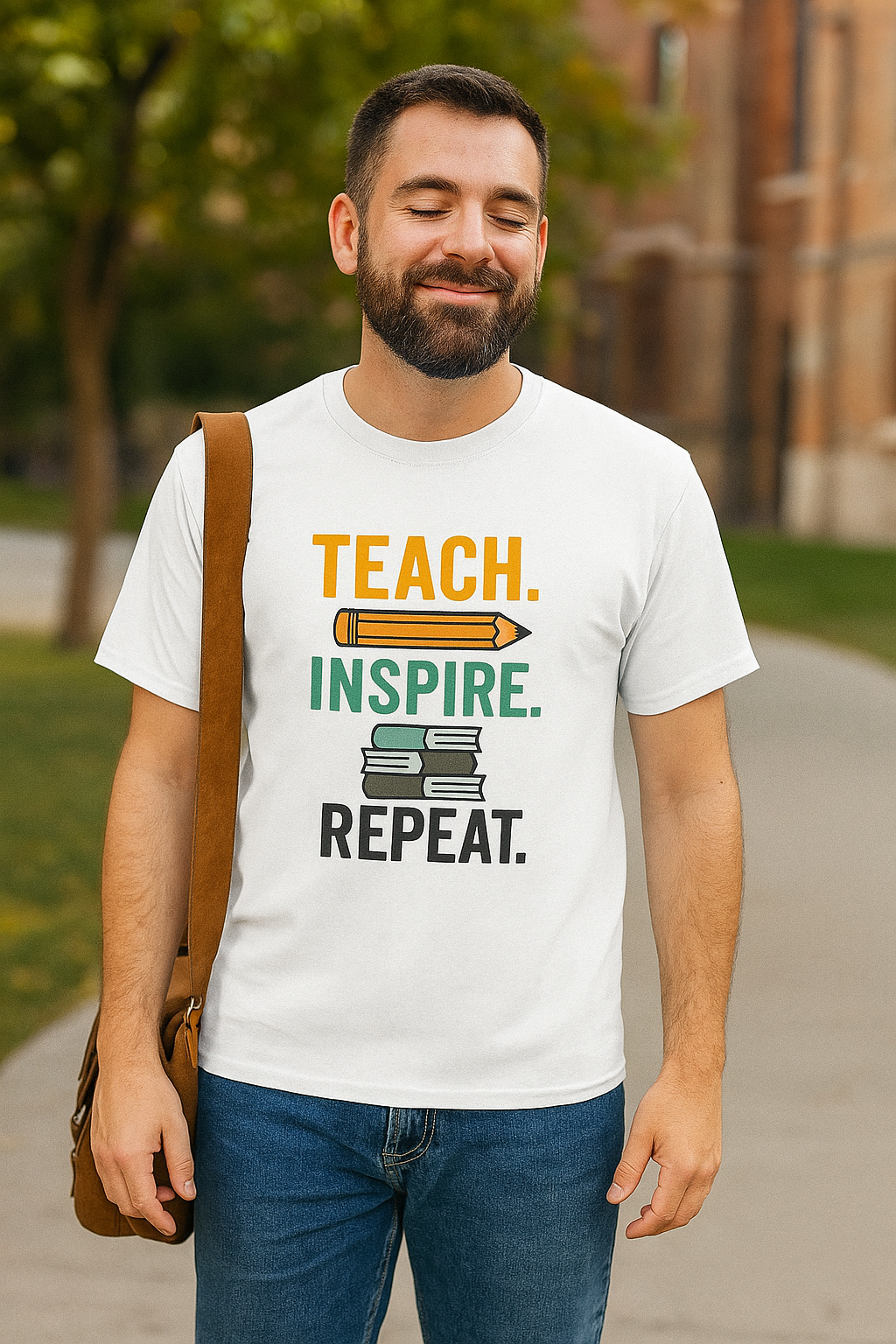 Teach Inspire Repeat Unisex Basic T-Shirt
